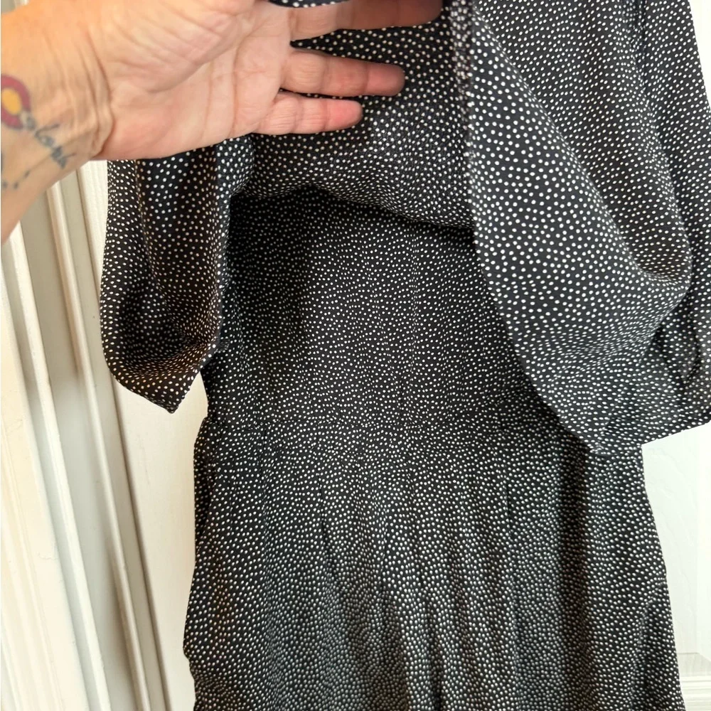 LOFT Black and White Polka Dot Romper #Backless #flattering - Picture 3 of 7